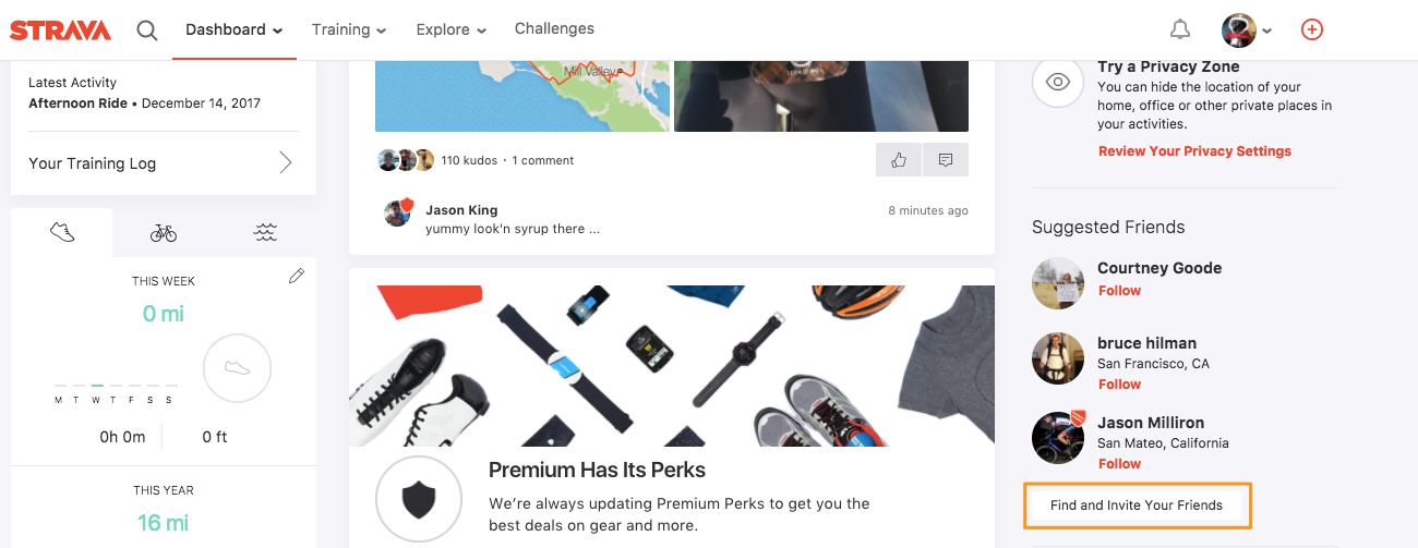 Finding & Inviting Friends to Strava: Website – Strava Support