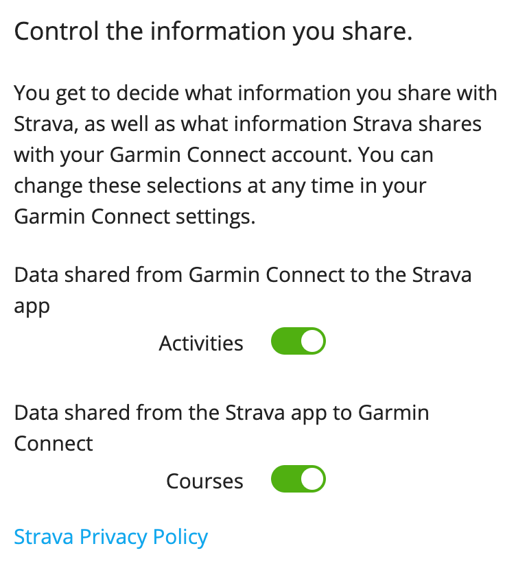 Garmin and Strava Strava Support