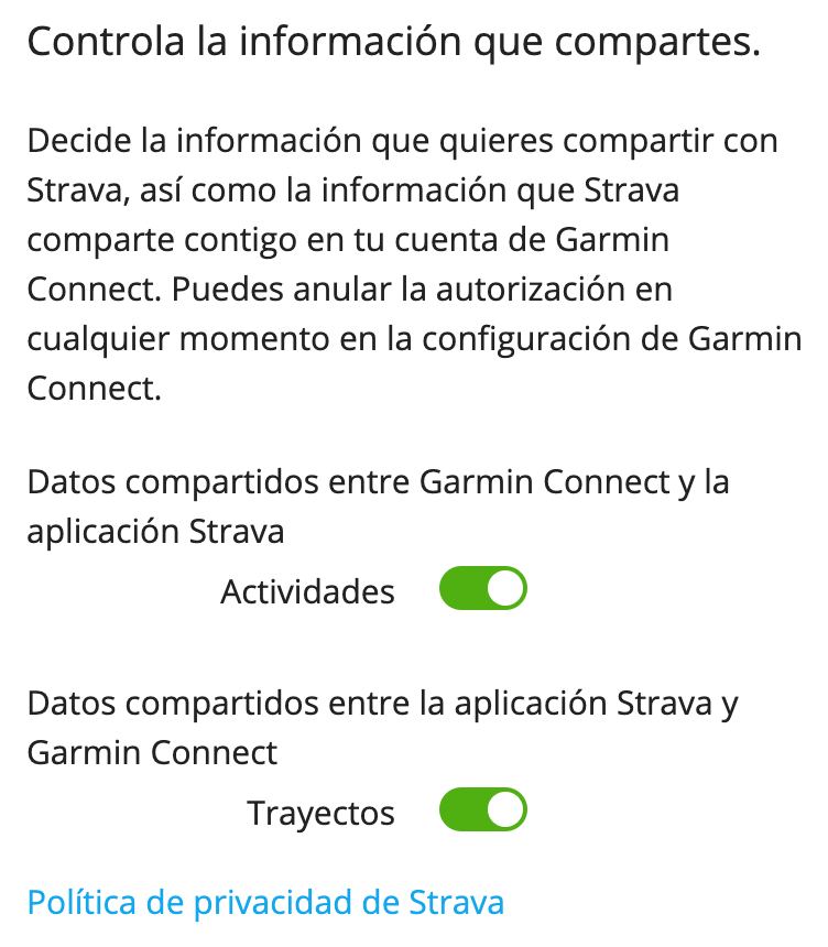 Garmin y Strava Soporte t cnico de Strava