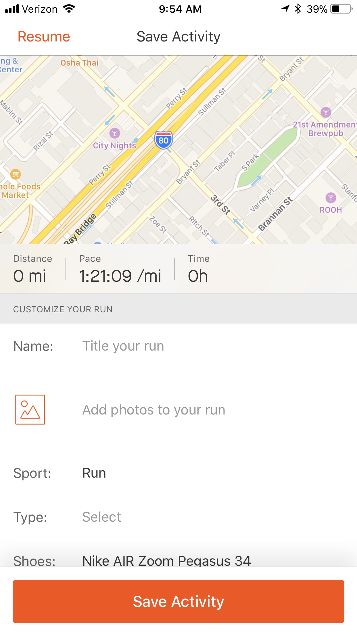 Recording an Activity Strava Support