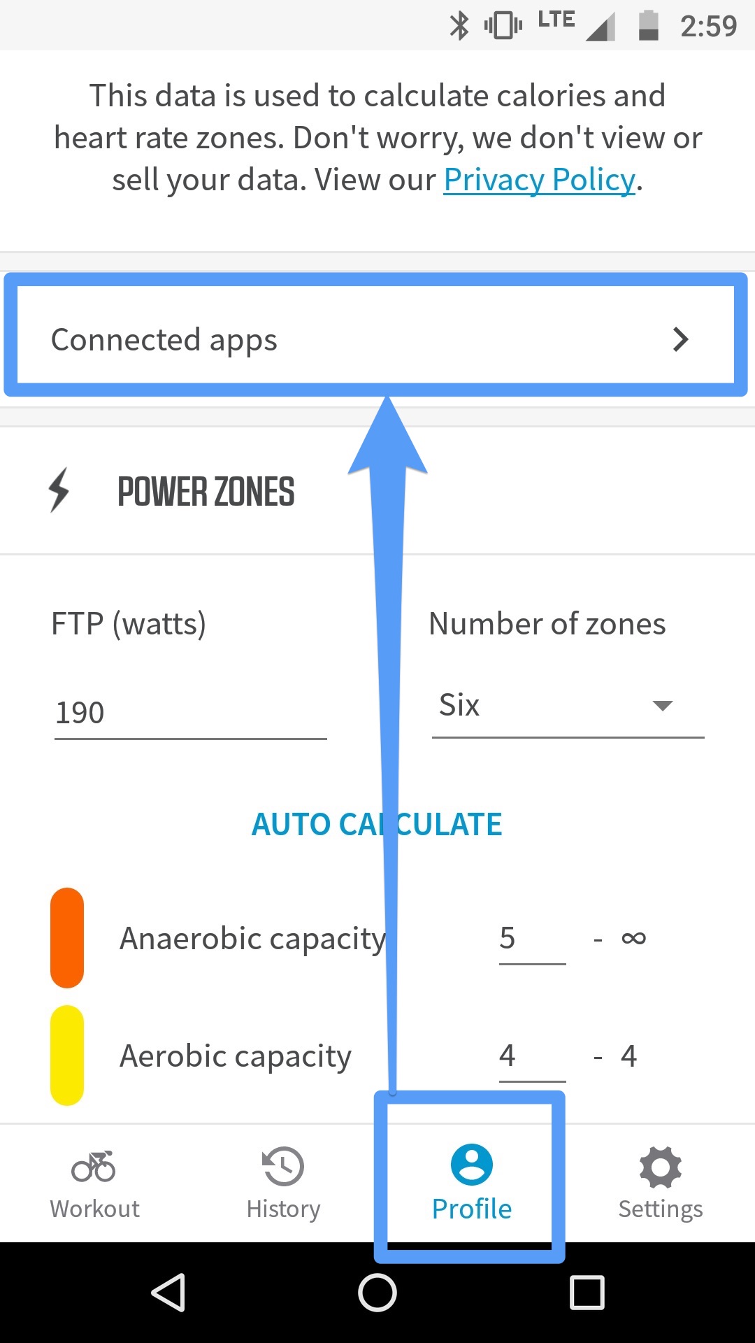 wahoo blue sc strava