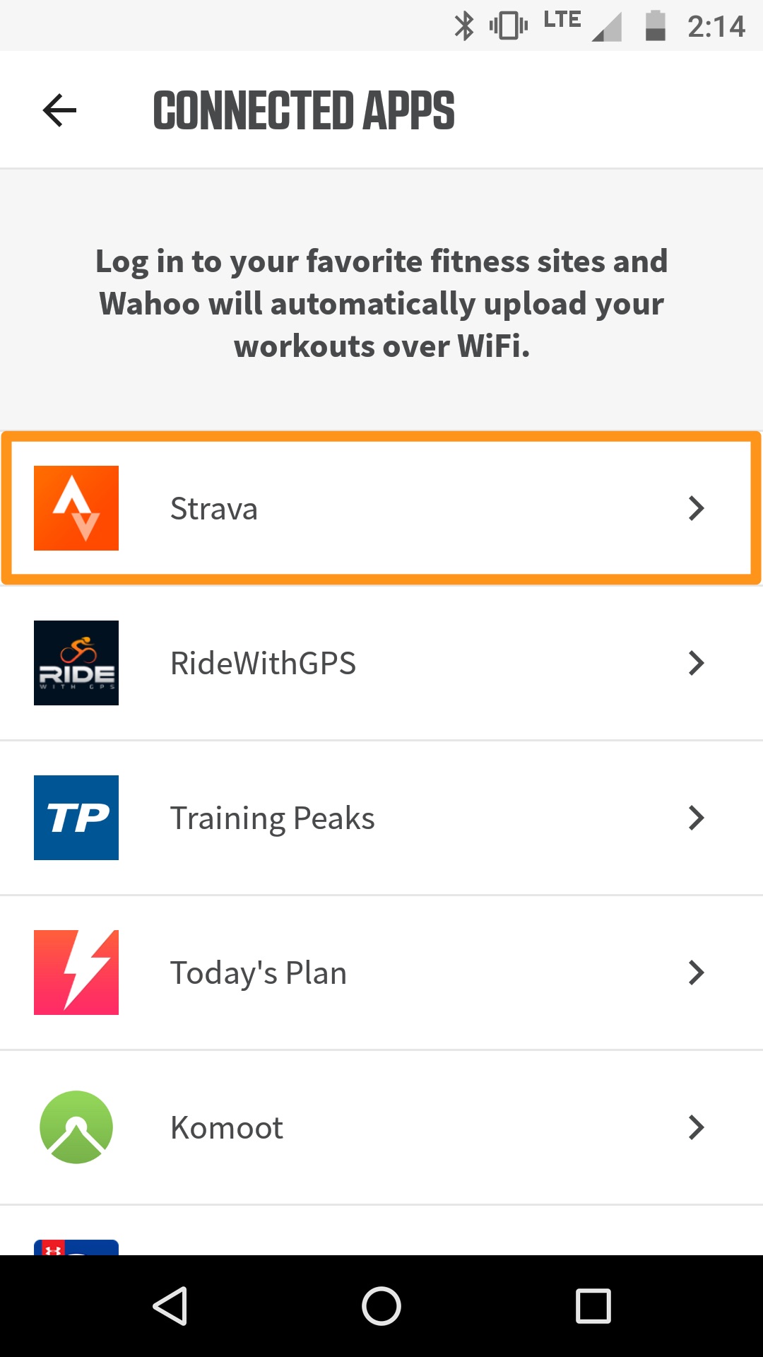 Wahoo Fitness and Strava Strava Support