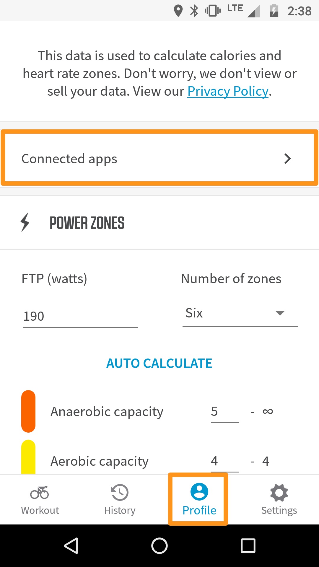 wahoo blue sc strava