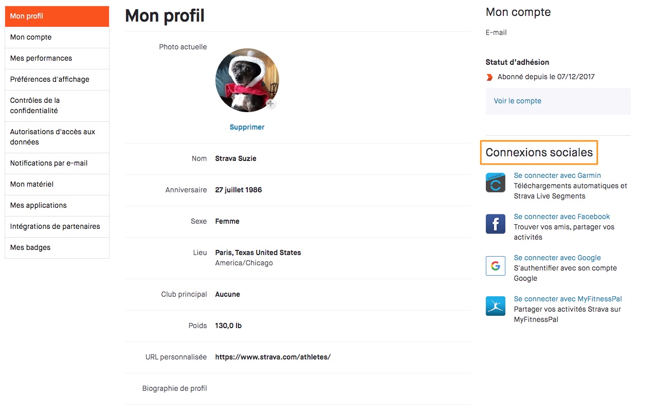 Partager vos activités Strava Assistance Strava