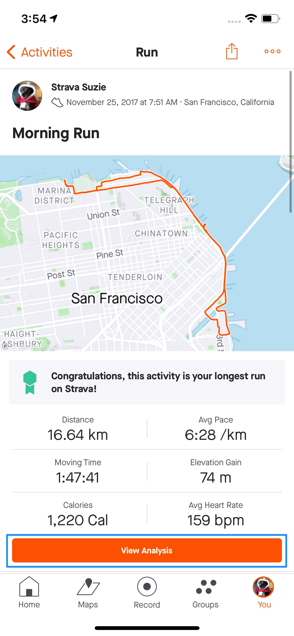 Running app outlet wrong pace