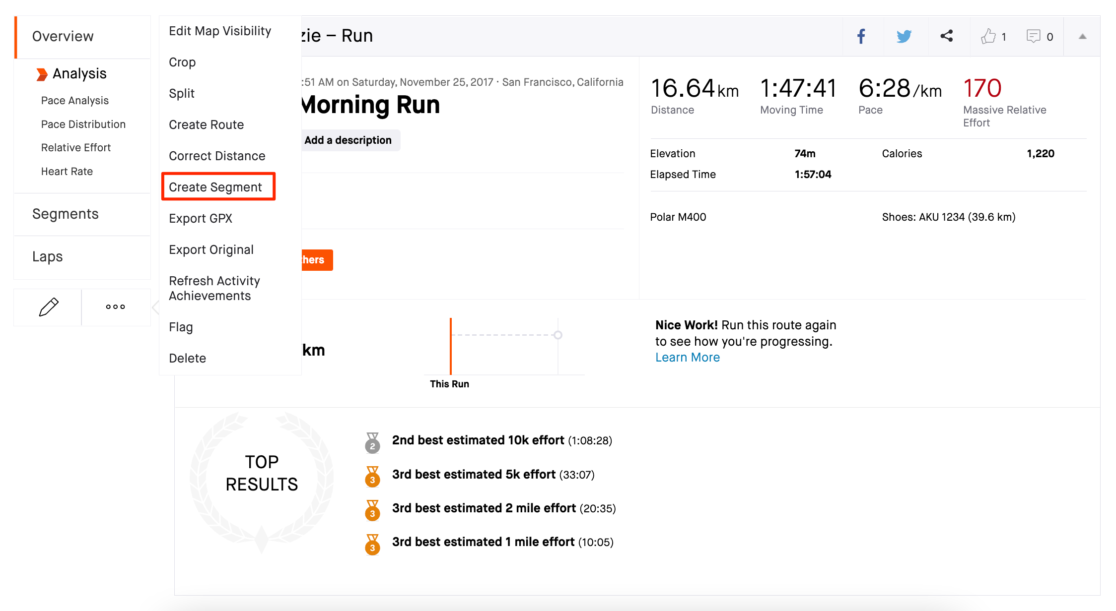 Segment Leaderboard Filters – Strava Support